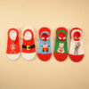 Wholesale Autumn and Winter New Christmas Christmas Stockings Cartoon Version Anti-slip Cute Red Socks