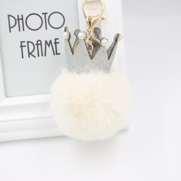 O1CN016NvymC1X3aaok9RP5_2038122868-0-cib-3 Wholesale 3D Crown Pom Pom Keychain