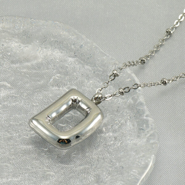 Wholesale Bubble Letter 18K Stainless Steel Necklace