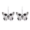 O1CN016QNLSV1POBjPvnBxA_2213249061830-0-cib Wholesale Halloween Punk Style Dark Butterfly Skull Series Skull Alloy Earrings