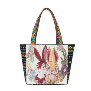 Couple rabbit [double-sided pattern]] / Upper length 29cm * bottom length 21cm * width 8cm * height 19cm