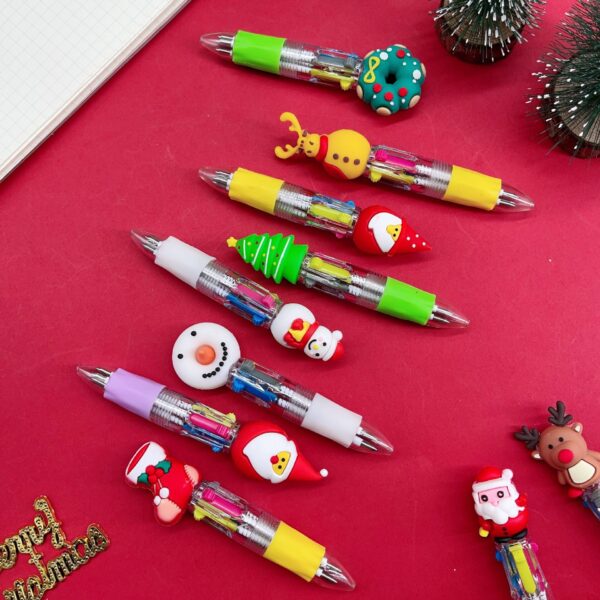 O1CN016SYFbo2EDEWsGZ204_2209932338710-0-cib Wholesale Cartoon Christmas Mini Four Color Plastic Ballpoint Pen