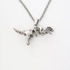 Wholesale Goth Theme Creative Dinosaur Skeleton Retro Necklace