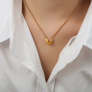 P1666-gold necklace -39 5cm