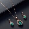O1CN016Ysedv1eqK7LjB47D_2211101453922-0-cib Wholesale Drop Shape Alloy Earrings Jewelry Set