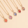 O1CN016apSW71Fe54PHP2Ct_2043160511-0-cib Wholesale Multi-color Diamond Sunflower Necklace