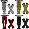 Wholesale Christmas Halloween High Striped Socks Gloves Set