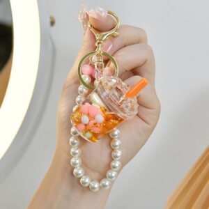 Chain style [orange] / Light gold buckle + iceberg + bell
