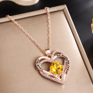 November-Yellow Diamond-Rose Gold