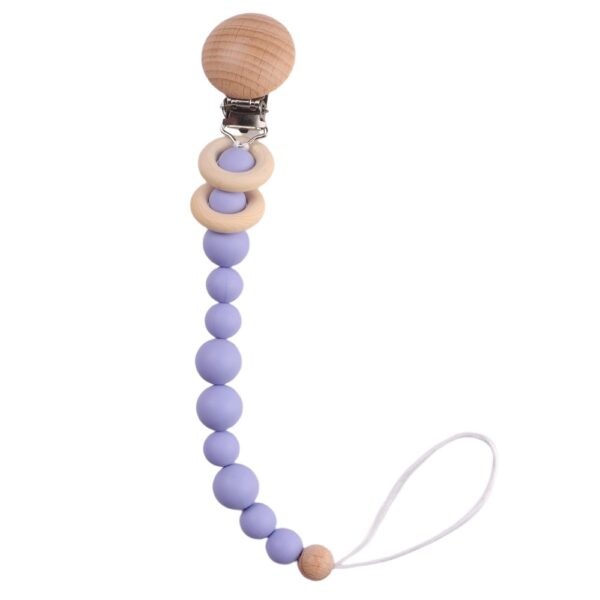 O1CN016dpXbs1y3aMaspM8D_2206682286523-0-cib Wholesale Baby Beech Wood Clip Silicone Bead Grinding Pacifier Chain