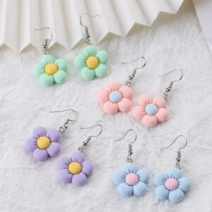 O1CN016ePdUV1i7g7m40Nve__2209717894366-0-cib Wholesale Hot Sale Sweet Cute Little Fresh Candy Small Flower Green Flower Earrings