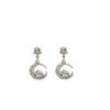 Wholesale Zircon Moon Astronaut Earrings