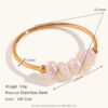 Wholesale Fine Freshwater Pearl Stainless Steel Gold Plated Ring