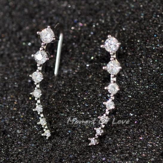 O1CN016fNnmE1yaYrFBqihM_2215209296595-0-cib Wholesale Alloy Row of 7-diamond Inlaid Rhinestone Earrings