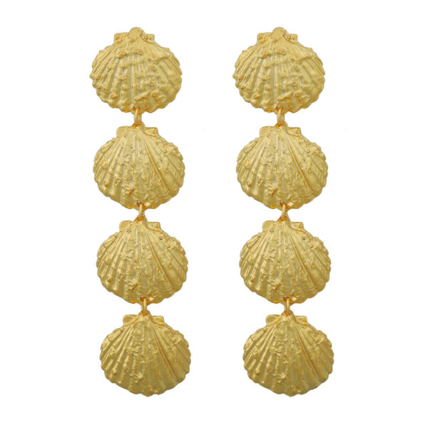 O1CN016gaxWu2II3CBoxD0k_2473019262-0-cib Wholesale Alloy Metallic Seashell Earrings