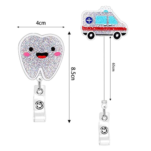 O1CN016glgEd1DSyNQwdpig_971130216-0-cib Wholesale Doctor Nurse Retractable Acrylic Keychains