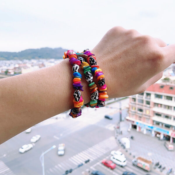 Wholesale Ethnic Style Natural Gravel and Shell Bracelet