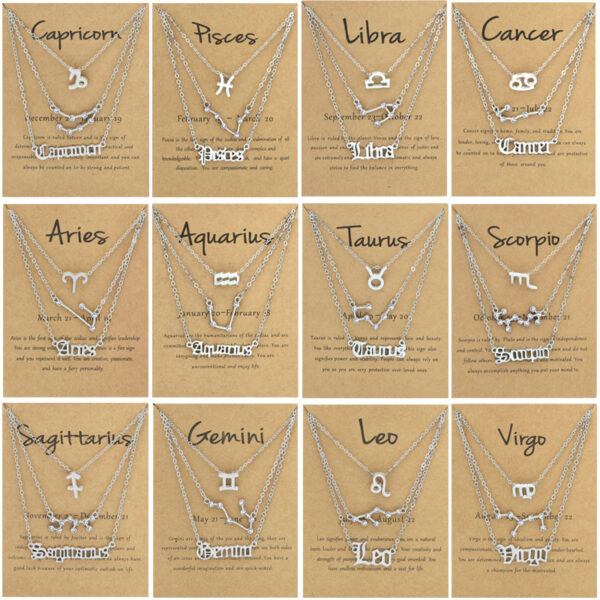 O1CN016iFQYp1lPUDkWo56l_2201234024811-0-cib-1 Wholesale Multi-layered Twelve Zodiac Signs Stainless Steel Necklace Set