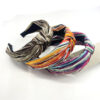 Wholesale New Style Headband Retro Ethnic Style Knotted Striped Color Matching Wide Brimmed French Headband