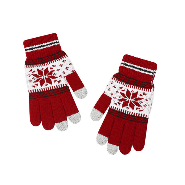 O1CN016jkztE1NJwmW2HT04_2211902961550-0-cib-1 Wholesale Christmas and Winter Velvet Jacquard Warm Touch Screen Knitted Gloves