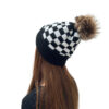 O1CN016jnWUr1OiVdm4nWIV_2636301739-0-cib Wholesale Black and Red Plaid Fur Ball Wool Hat To Prevent Cold and Warm Knitted Hat