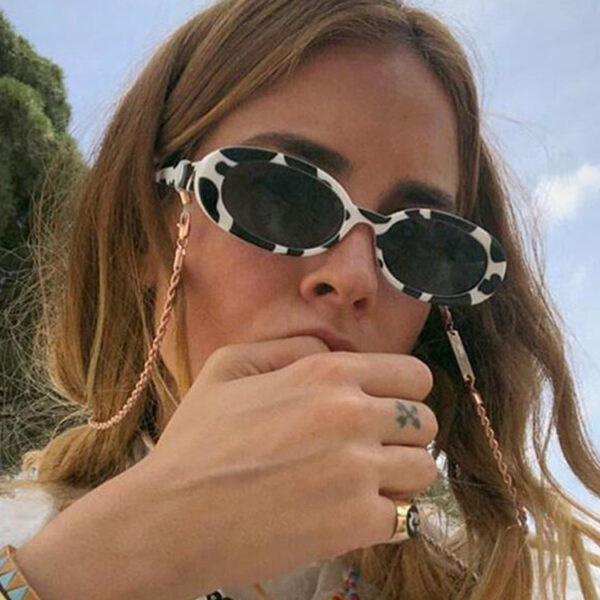 Wholesale Cow Pattern PC Sunglasses