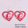 Wholesale Valentine's Day LOVE Love Wooden Earrings