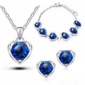 399-Three-Piece Set (Silver Blue)