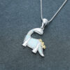 Wholesale Opal Dinosaur Alloy Necklaces