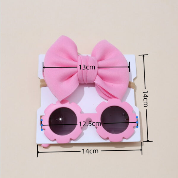 Wholesale Fabric Kids Headband Sunglasses Set