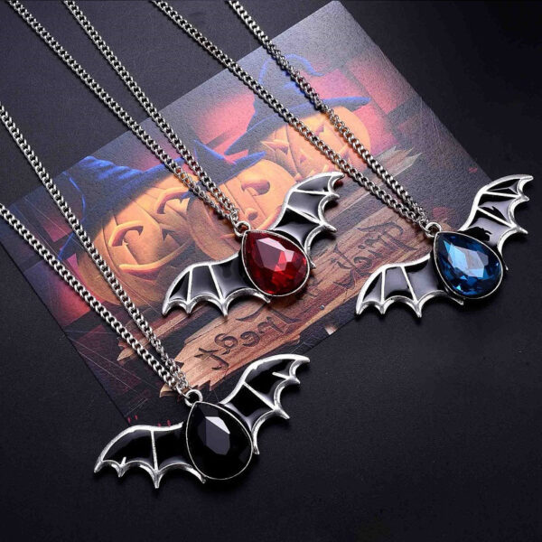 Wholesale Halloween Batpunk Pendant Sweaters Alloy Necklace
