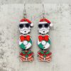 Wholesale Christmas Wood Earrings