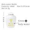 Wholesale Cross Holy Water Bottle Gold Plated Plastic Bottle HolyWater Bottle Baptist Bottle