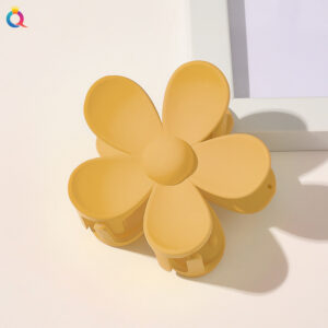 Frosted large flower hairpin-light yellow / Factory direct sales