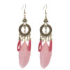 Wholesale Bohemian Tassel Ethnic Style Long Earrings