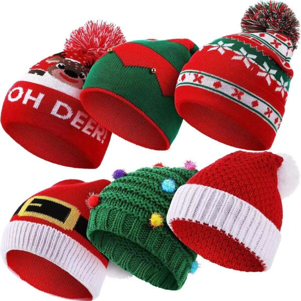 O1CN016x4ZEP27iC2eQJLgr_2215374797830-0-cib Wholesale Christmas Knitted Hats