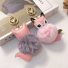Wholesale Cartoon Cute Fox PU Plush Key Chain