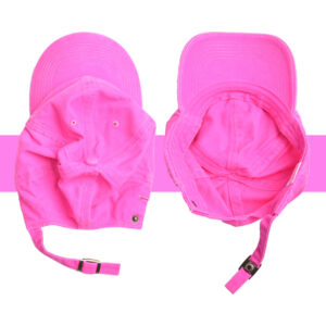 K231029 fluorescent rose red-children's baseball cap / High quality shoe buckle free size (head circumference 52-54CM)