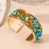 Wholesale Bohemian Crushed Stone Open Bracelets