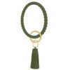Wholesale Twist Tassel Silicone Wrist Keychain
