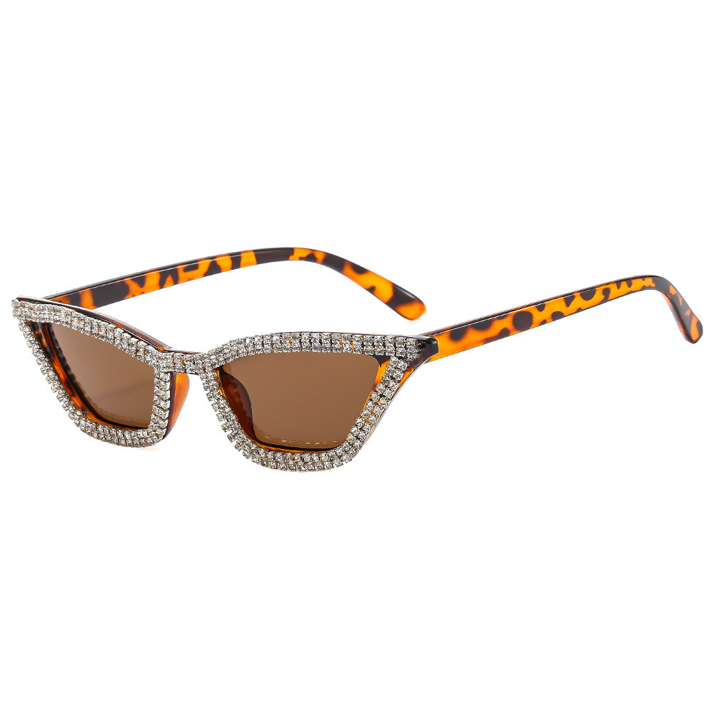 Wholesale Diamond Cat Eye PC Sunglasses