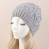 Wholesale Autumn and Winter Hemp Pattern Single Layer Wool Knitted Acrylic Hat