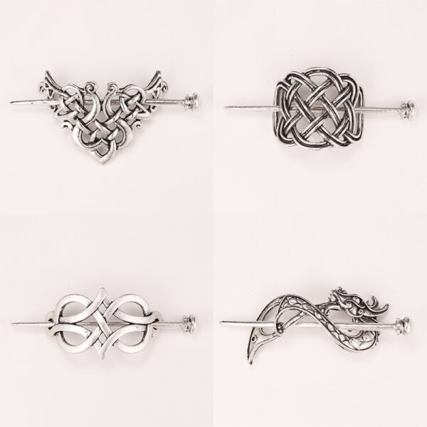 Wholesale Vintage Viking Hairpins Alloy Hair Clips