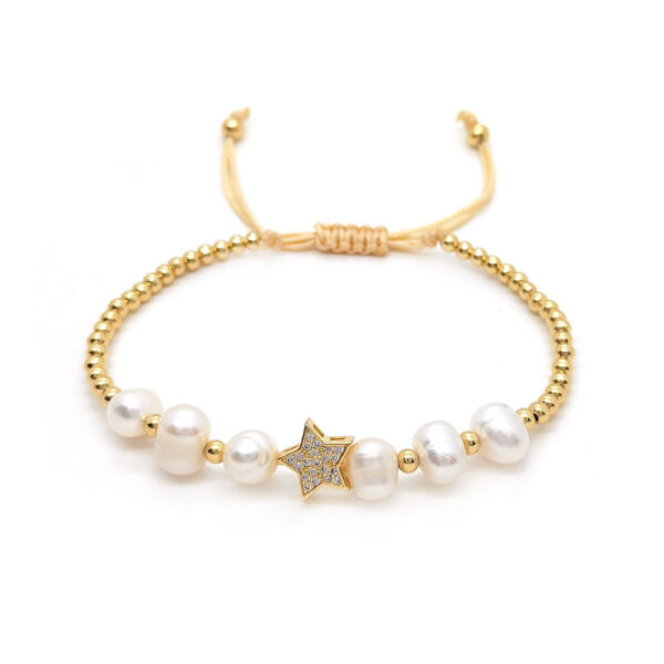 Wholesale Diamond Moon Pearl Bracelet