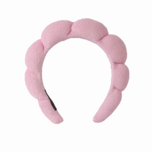 Pink headband (towel velvet))