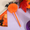 Wholesale Halloween Cartoon Bat Fur Ball Pens