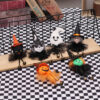 Wholesale Halloween Decoration Props Super Soft Cloth Pumpkin Witch White Ghost Gauze Skirt Doll Pendant