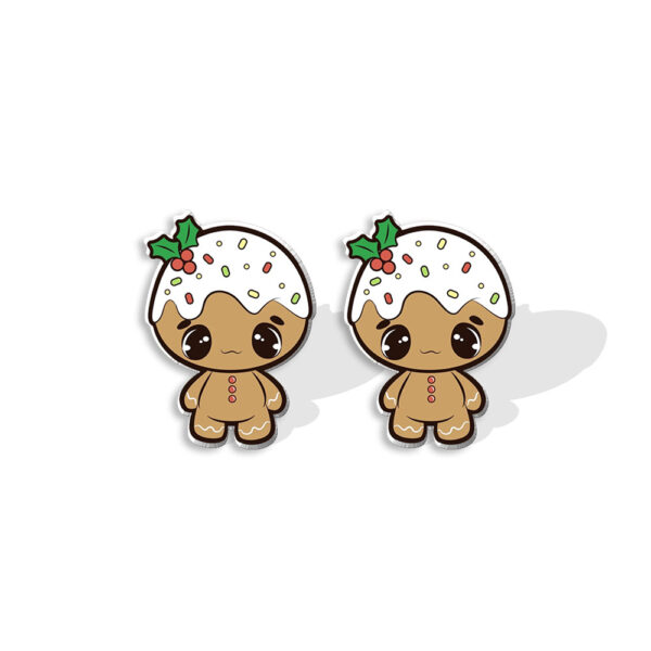 O1CN0175n44423GTYZ4Kuzb_2207689617228-0-cib Wholesale Christmas Biscuit Man Elk Resin Earrings