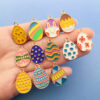 Wholesale Easter Egg Alloy Keychain Accessories