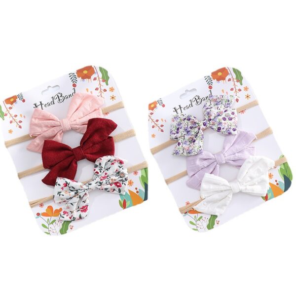 Wholesale Children's Bow Hair Tie Fabric
